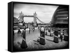 Moment of Life to City Hall with Tower Bridge - City of London - UK - England - United Kingdom-Philippe Hugonnard-Framed Stretched Canvas