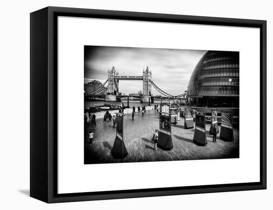 Moment of Life to City Hall with Tower Bridge - City of London - UK - England - United Kingdom-Philippe Hugonnard-Framed Stretched Canvas