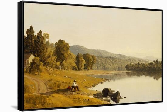 Moment's Rest-Sanford Robinson Gifford-Framed Stretched Canvas
