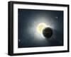 Moments before a Total Eclipse of the Sun-Stocktrek Images-Framed Photographic Print