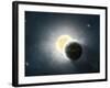 Moments before a Total Eclipse of the Sun-Stocktrek Images-Framed Photographic Print