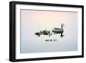 #MomLife-null-Framed Art Print