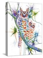 Momma and Baby Owl-Michelle Faber-Stretched Canvas