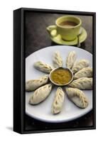 Momos and Milk Tea, Kathmandu, Nepal, Asia-Andrew Taylor-Framed Stretched Canvas