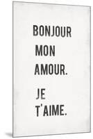 Mon Amour-The Vintage Collection-Mounted Giclee Print