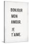 Mon Amour-The Vintage Collection-Stretched Canvas