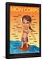 Mon Corps - My Body (Surfer Girl) in French-Gerard Aflague Collection-Framed Poster