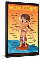 Mon Corps - My Body (Surfer Girl) in French-Gerard Aflague Collection-Framed Poster