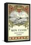 Mon Cuvier Wine Label - Europe-Lantern Press-Framed Stretched Canvas