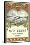 Mon Cuvier Wine Label - Europe-Lantern Press-Framed Stretched Canvas