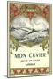 Mon Cuvier Wine Label - Europe-Lantern Press-Mounted Art Print