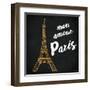 Mon Paris Gold I-Linda Baliko-Framed Art Print