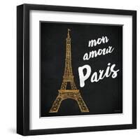 Mon Paris Gold I-Linda Baliko-Framed Art Print