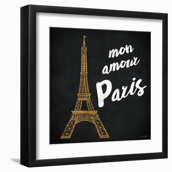 Mon Paris Gold I-Linda Baliko-Framed Art Print