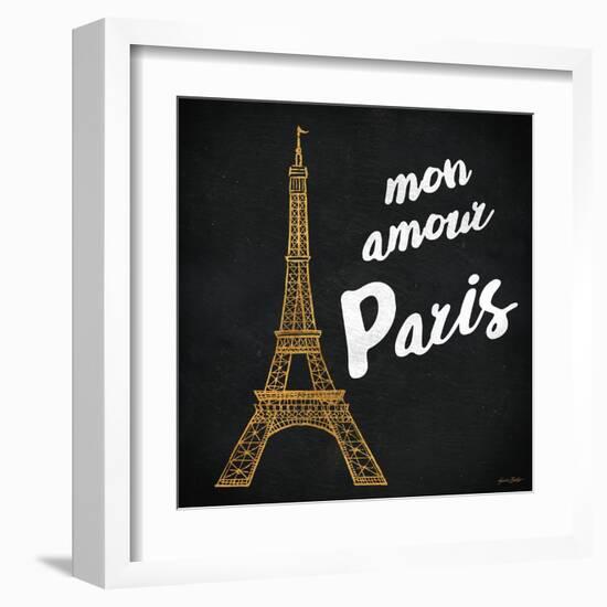 Mon Paris Gold I-Linda Baliko-Framed Art Print