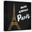 Mon Paris Gold I-Linda Baliko-Stretched Canvas