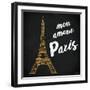 Mon Paris Gold I-Linda Baliko-Framed Art Print