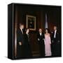 Mona Lisa, at the National Gallery with Andre Malraux, the Kennedys, LBJ, Jan. 1963-null-Framed Stretched Canvas
