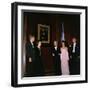 Mona Lisa, at the National Gallery with Andre Malraux, the Kennedys, LBJ, Jan. 1963-null-Framed Photo