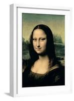 Mona Lisa, c.1507 (detail)-Leonardo da Vinci-Framed Giclee Print