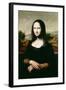 Mona Lisa, Copy of the Painting by Leonardo Da Vinci-Flemish-Framed Giclee Print