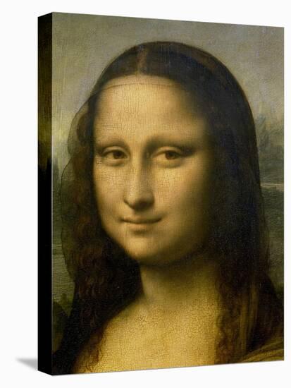 Mona Lisa, (Detail) 1503-1506-Leonardo da Vinci-Stretched Canvas