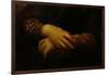 Mona Lisa, Detail of Her Hands, circa 1503-06-Leonardo da Vinci-Framed Giclee Print