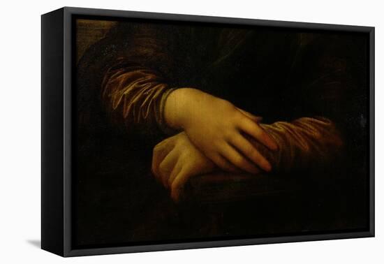 Mona Lisa, Detail of Her Hands, circa 1503-06-Leonardo da Vinci-Framed Stretched Canvas