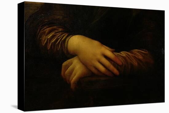 Mona Lisa, Detail of Her Hands, circa 1503-06-Leonardo da Vinci-Stretched Canvas