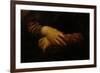 Mona Lisa, Detail of Her Hands, circa 1503-06-Leonardo da Vinci-Framed Premium Giclee Print