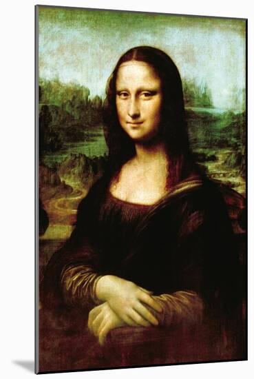 Mona Lisa, La Gioconda-Leonardo da Vinci-Mounted Art Print