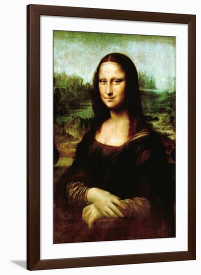 Mona Lisa, La Gioconda-Leonardo da Vinci-Framed Art Print