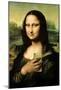 Mona Lisa Selfie Portrait-null-Mounted Poster