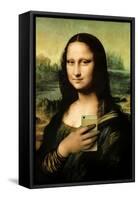 Mona Lisa Selfie Portrait-null-Framed Stretched Canvas