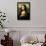 Mona Lisa Selfie Portrait-null-Framed Poster displayed on a wall