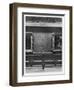 Mona Lisa the Gap on the Wall of the Carre Gallery of the Louvre Museum Paris-null-Framed Art Print