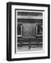 Mona Lisa the Gap on the Wall of the Carre Gallery of the Louvre Museum Paris-null-Framed Art Print