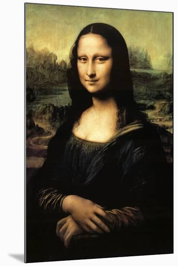 Mona Lisa-Leonardo da Vinci-Mounted Poster