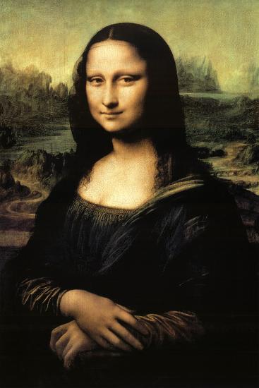 Mona Lisa-Leonardo da Vinci-Lamina Framed Poster