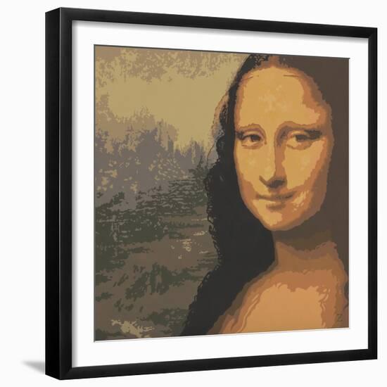 Mona Liza-John Zaccheo-Framed Giclee Print