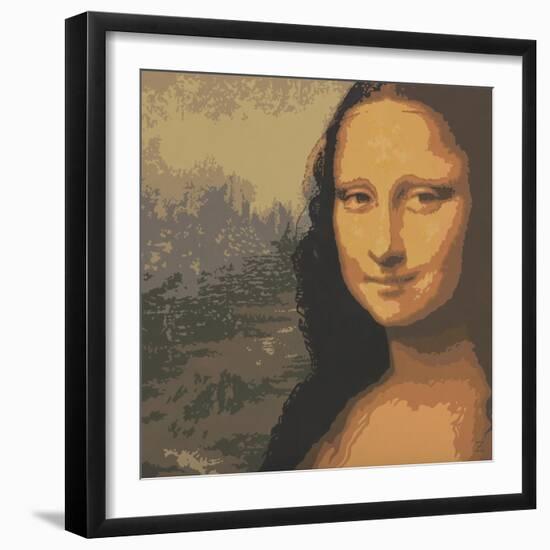 Mona Liza-John Zaccheo-Framed Giclee Print