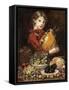 Mona Rosa, Daughter of the Painter, as Fruit Saleswoman-Martin Monnickendam-Framed Stretched Canvas