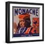 Monache Brand - Los Angeles, California - Citrus Crate Label-Lantern Press-Framed Art Print