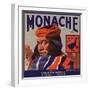 Monache Brand - Los Angeles, California - Citrus Crate Label-Lantern Press-Framed Art Print