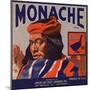 Monache Brand - Los Angeles, California - Citrus Crate Label-Lantern Press-Mounted Art Print