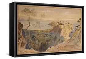Monaco, 1864-Edward Lear-Framed Stretched Canvas