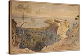 Monaco, 1864-Edward Lear-Stretched Canvas