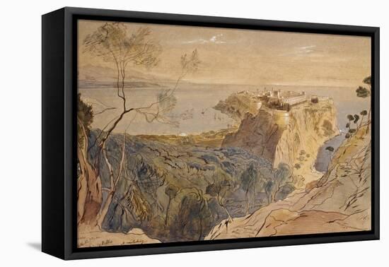 Monaco, 1864-Edward Lear-Framed Stretched Canvas