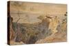 Monaco, 1864-Edward Lear-Stretched Canvas