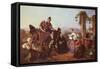 Monaco and Peasants-Filippo Palizzi-Framed Stretched Canvas